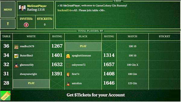 game colony gin rummy